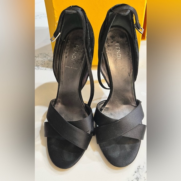 Stiletto with rhinestones, Velvet - Picture 6 of 7